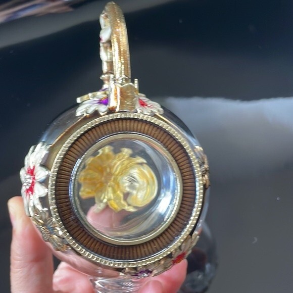 Glass teapot Beautiful Enamel Crystal Daisy Glass Teapot for Hot & Cold - Picture 13 of 13